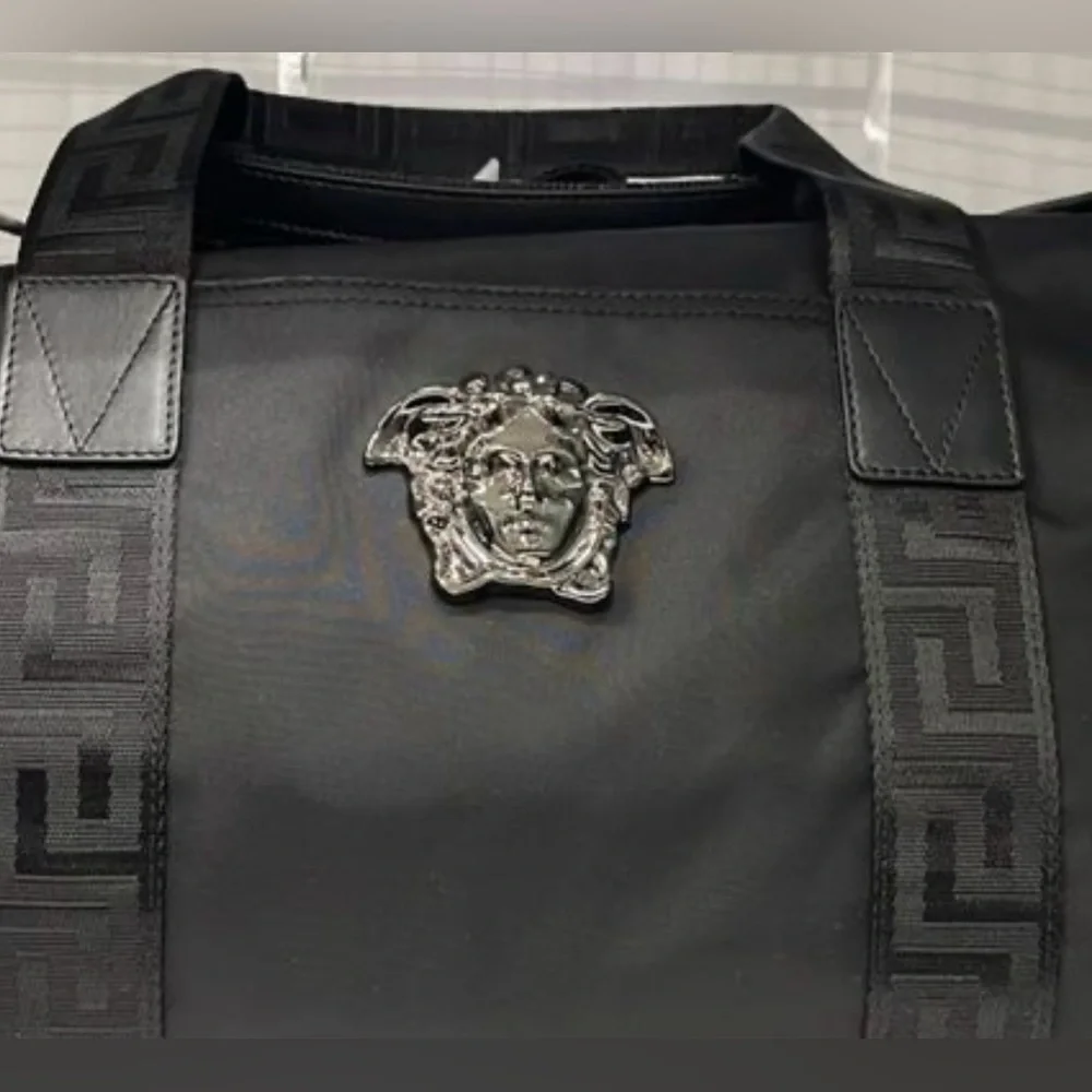 Versace Medusa Logo Boston Bag Gym Bag Duffle Bag Weekender Unisex NWT
